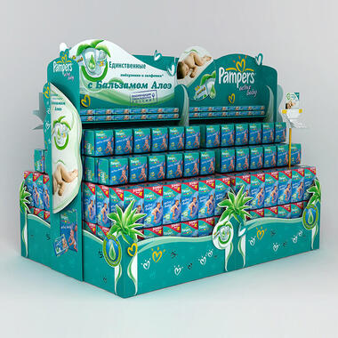 pampers pallet layout brand zone