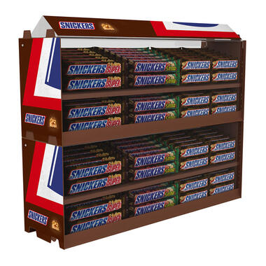 modular counter display for cash desk zone, for chocolate