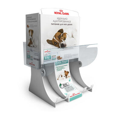 counter gravity display  for petfood